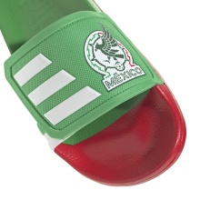 adidas Slides Adilette TND Mexico (Velcro Closure, Cloudfoam Midsole) Green/Red - 1 Pair